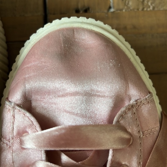Puma basket pink satin platform sneakers - Picture 10 of 11